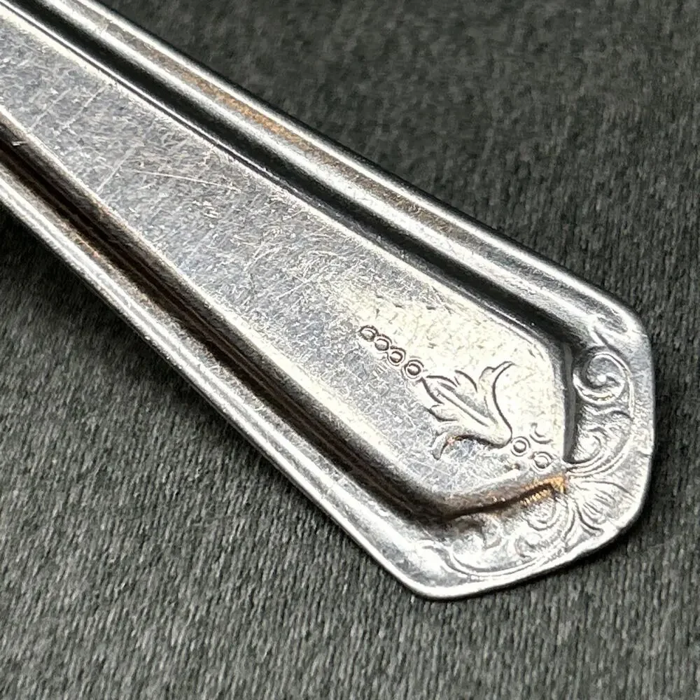 Vintage Diamond Silver Slotted Pierced Pie Server Stainless Steel USA 10.5”